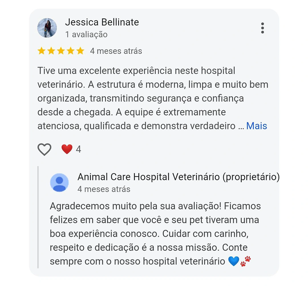 Avaliação 5 estrelas